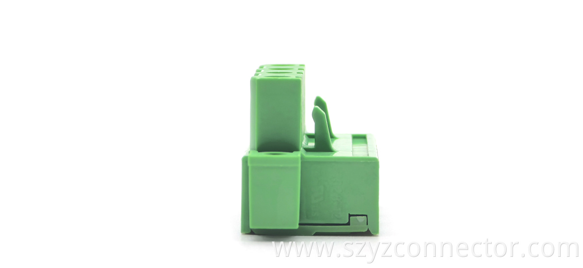 7.62mm Pitch Pluggable Terminal Blocks Female New Model Green with Lug (Copper Block) 1*4P 7.62mm Pitch Pluggable Terminal Blocks Female New Model Green with Lug (Copper Block) 1*4P